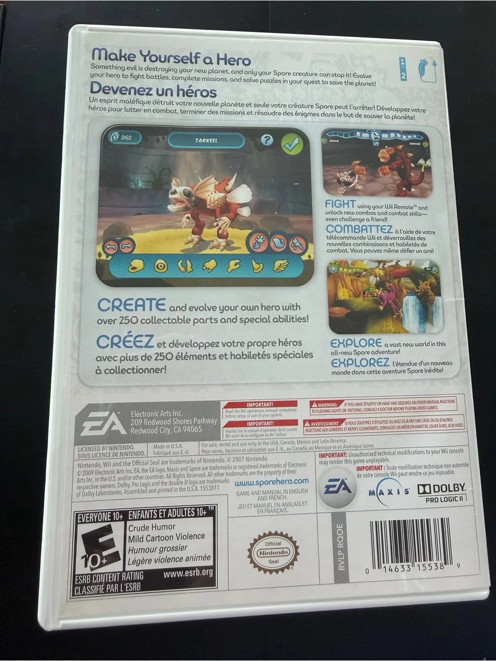 Spore Hero - Nintendo Wii - US Version